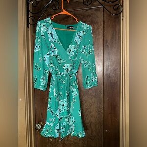 Karl Lagerfeld Green and Blue Midi Dress